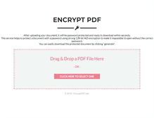 Tablet Screenshot of encryptpdf.com